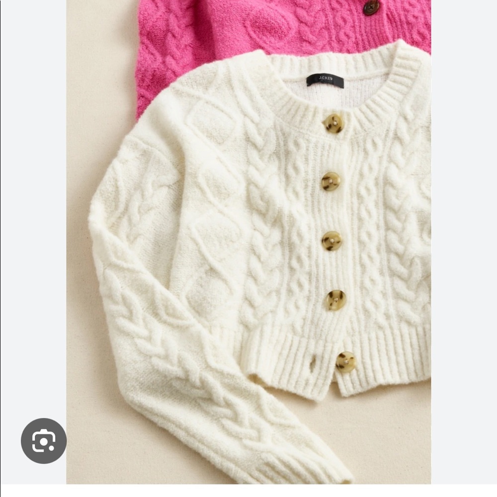 J. Crew cashmere blend cream sweater NWT!